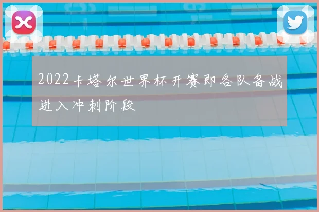 2022卡塔尔世界杯开赛即各队备战进入冲刺阶段